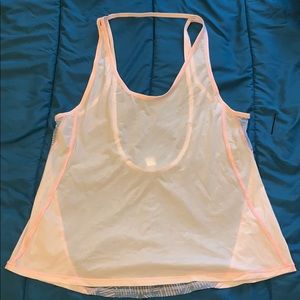 Baby pink and blue Lululemon tank top
